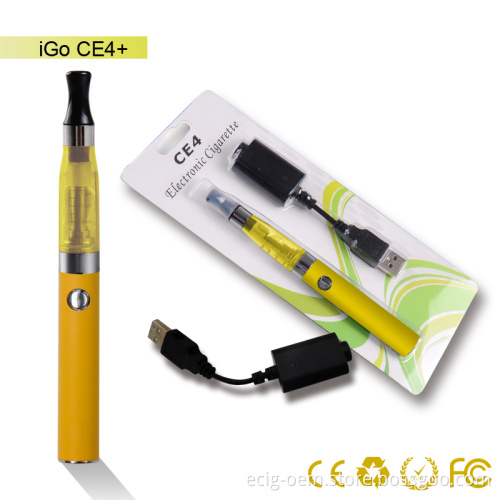 Yellow E Cigarette EGO CE4 Blister